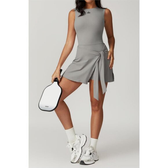 ALO Summer One-Piece Yoga Suit Professional Fitness Tennis Skirt - Picture 1 of 7
